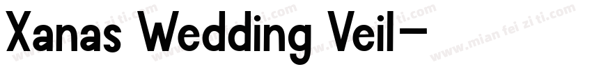 Xanas Wedding Veil字体转换